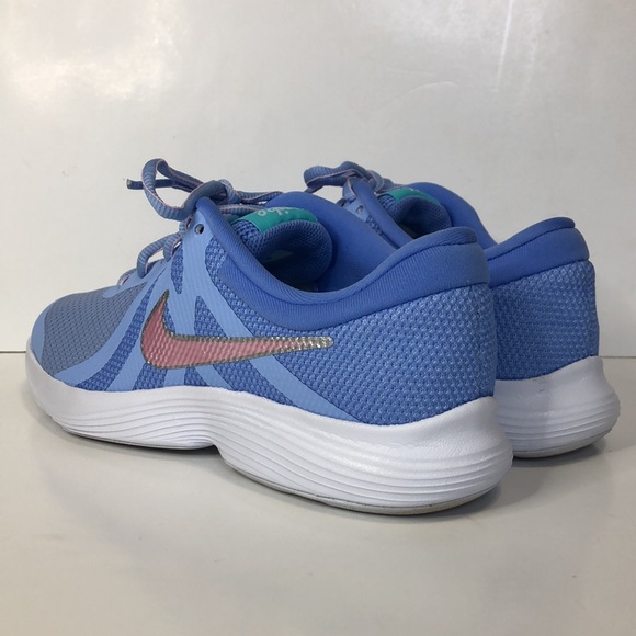 Nike Revolution 4 Royal Pulse Blue Pink Shoe - Picture 6 of 10